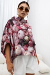 Bluzka Kimono w kwiaty Peony Miss City Official jasno różowa