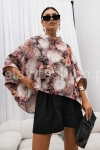 Bluzka Kimono w kwiaty Peony Miss City Official beżowa