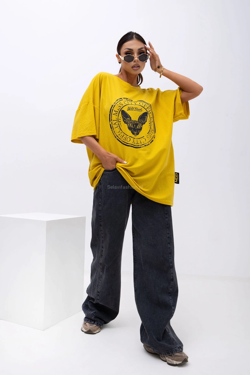 T-Shirt bluzka Wild Heart Miss City Official żółty