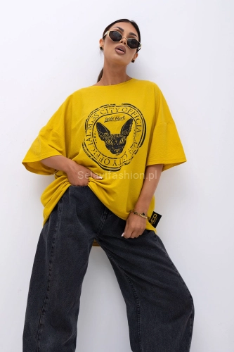 T-Shirt bluzka Wild Heart Miss City Official żółty