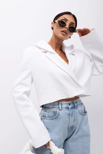 Krótka marynarka żakiet SKY CHIC Miss City Official biała