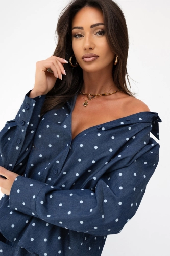 Koszula Urban Dot Miss City Official granatowa