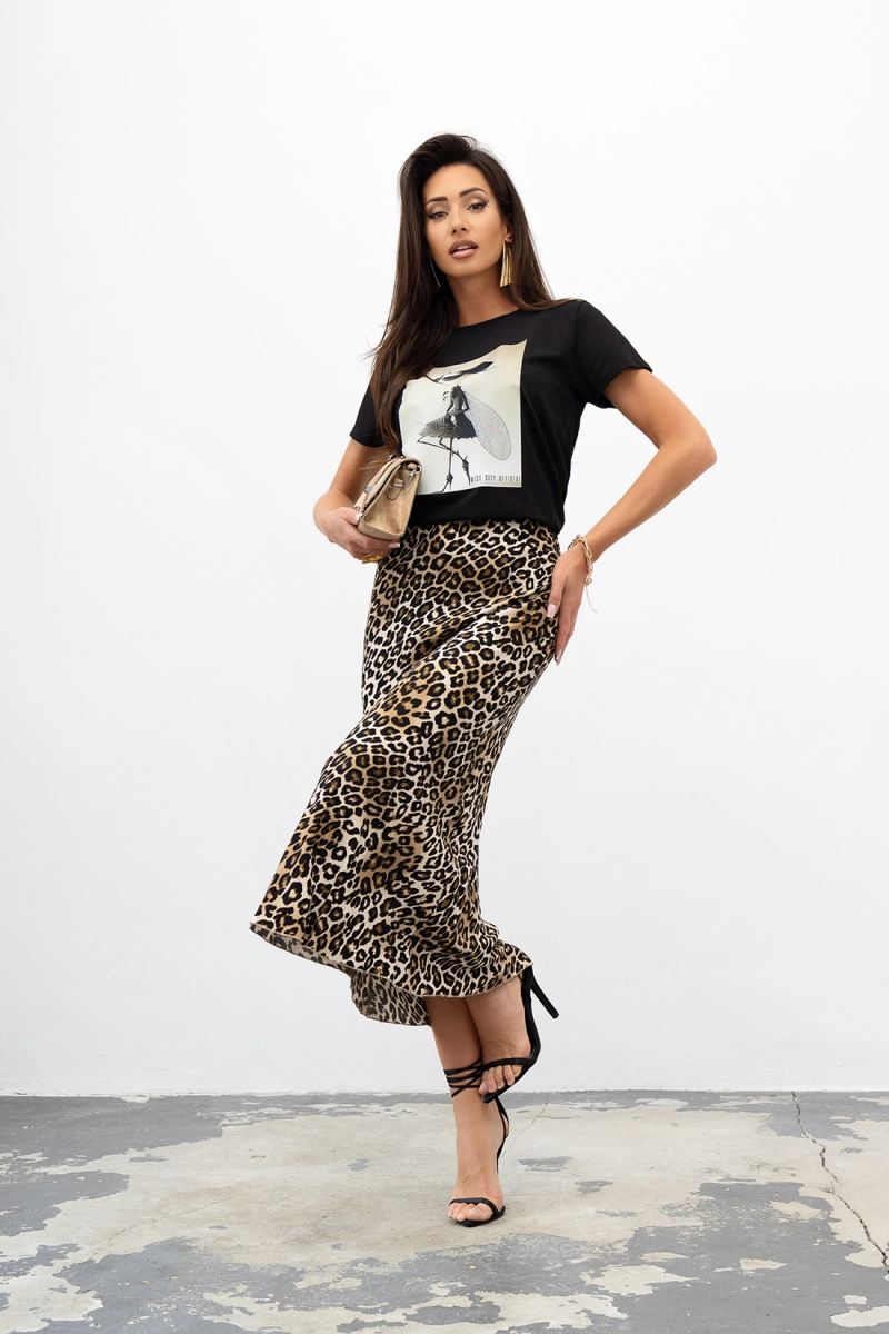 T-Shirt bluzka Midnight Wings Miss City Official czarna