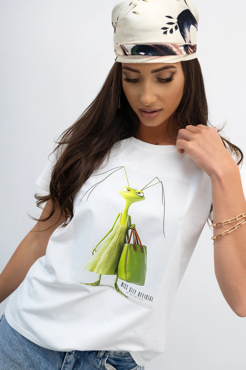 T-Shirt bluzka Ethereal Wings Miss City Official biała