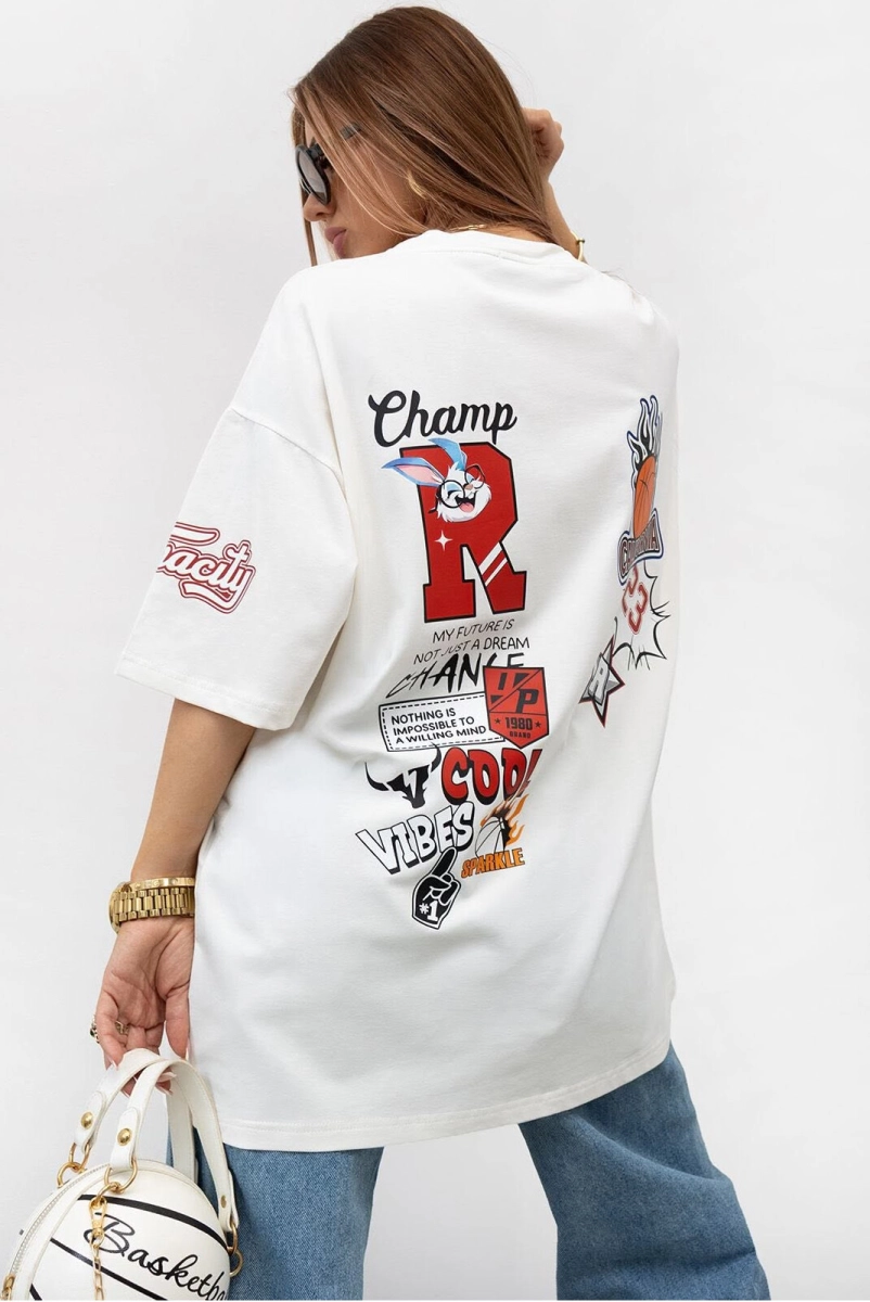 T-Shirt bluzka Champ Valenico biała