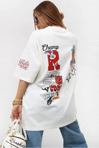 T-Shirt bluzka Champ Valenico biała