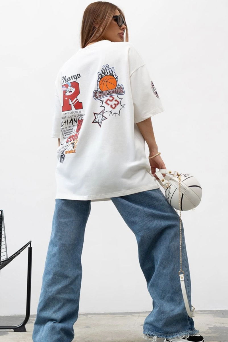 T-Shirt bluzka Champ Valenico biała