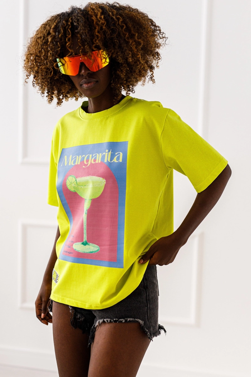 T-shirt bluzka Margarita Miss City limonka