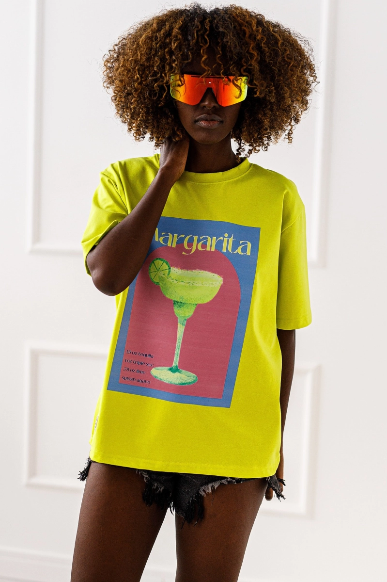 T-shirt bluzka Margarita Miss City limonka