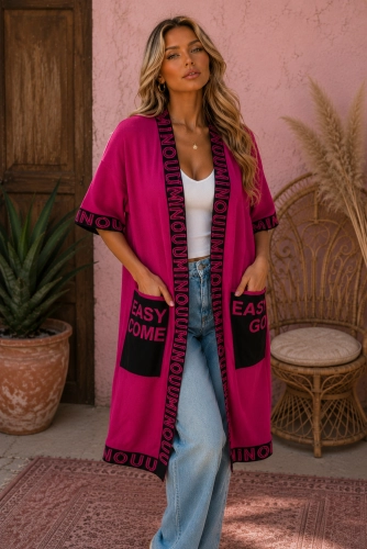 Sweter kardigan Sofja Rey fuksja Minouu