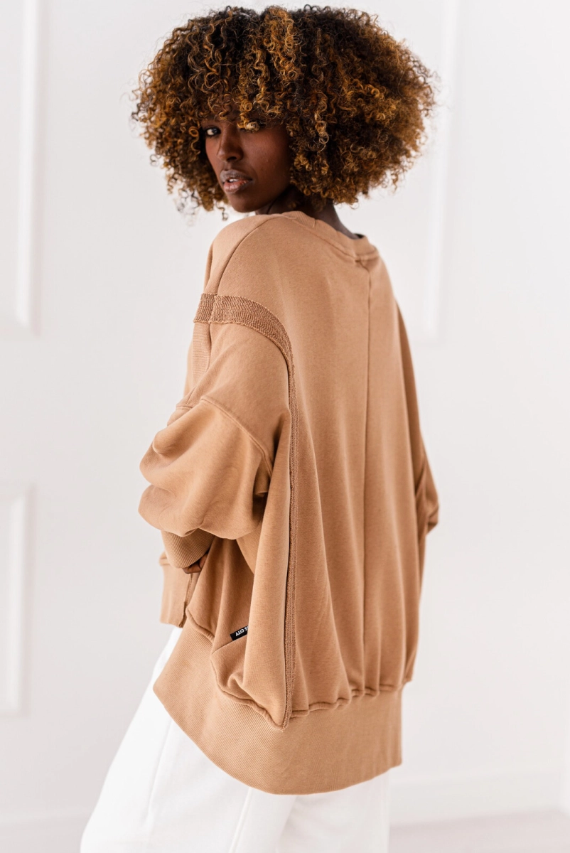 Bluza bawełniana Kai Miss City camel