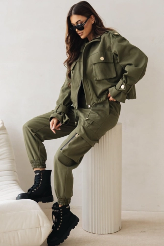 Spodnie bojówki ADDICT Lavestino khaki