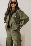 Krótka kurtka DENIM Lavestino khaki 