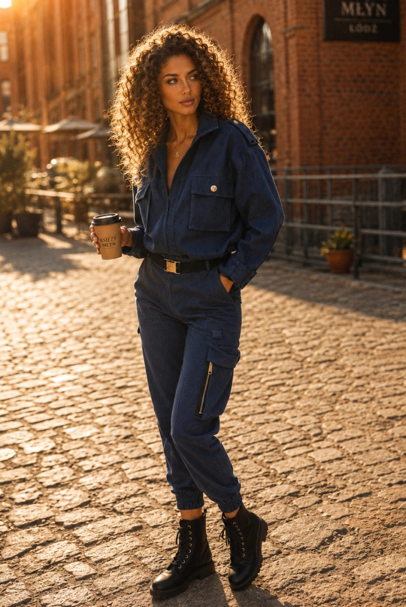 Spodnie bojówki ADDICT DENIM Lavestino jeansowe