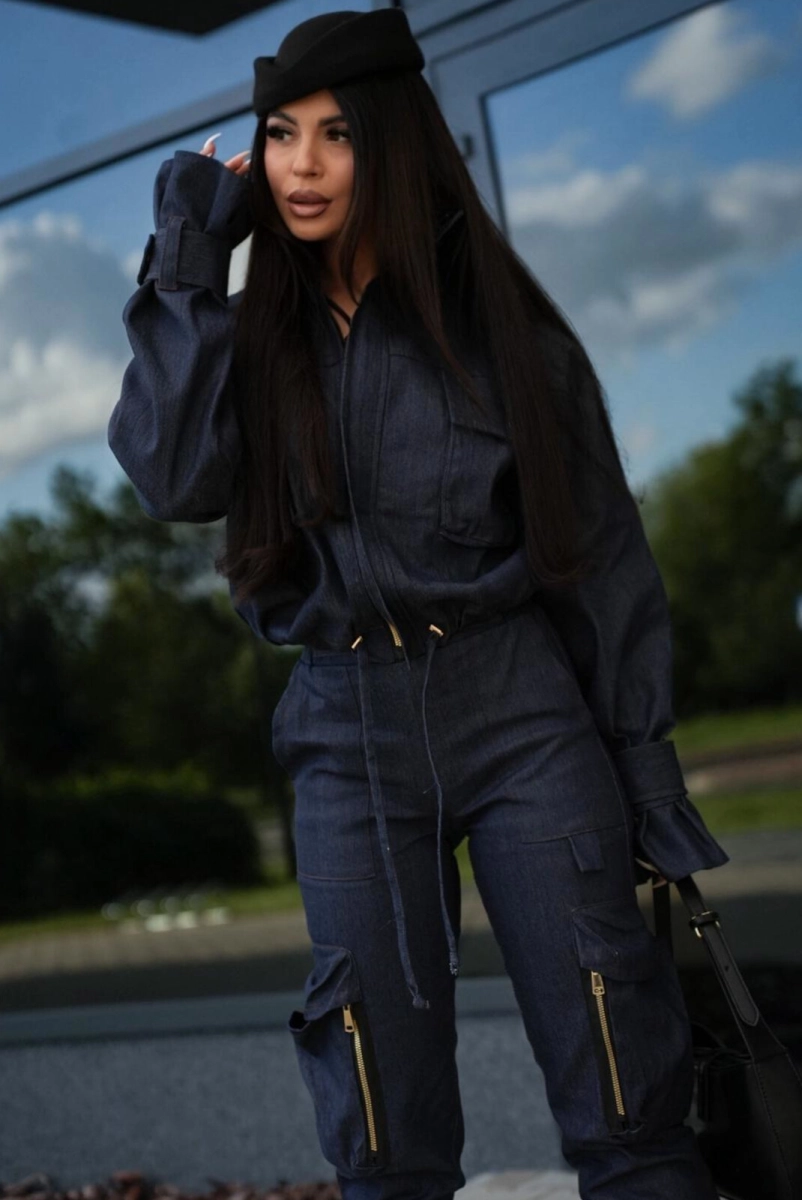 Krótka kurtka DENIM Lavestino jeansowa 
