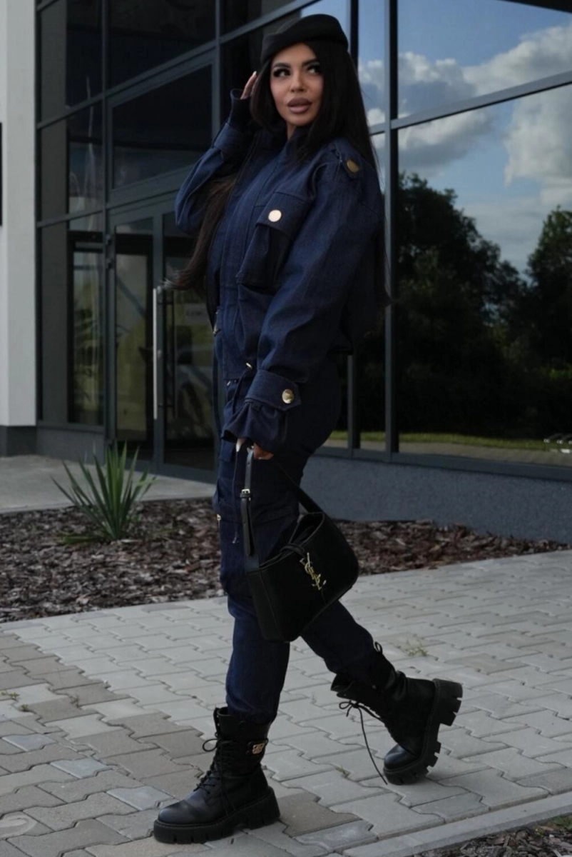 Spodnie bojówki ADDICT DENIM Lavestino jeansowe