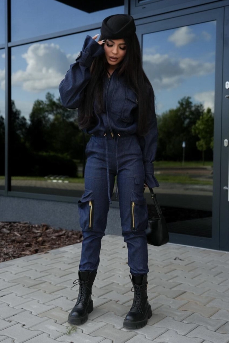 Spodnie bojówki ADDICT DENIM Lavestino jeansowe