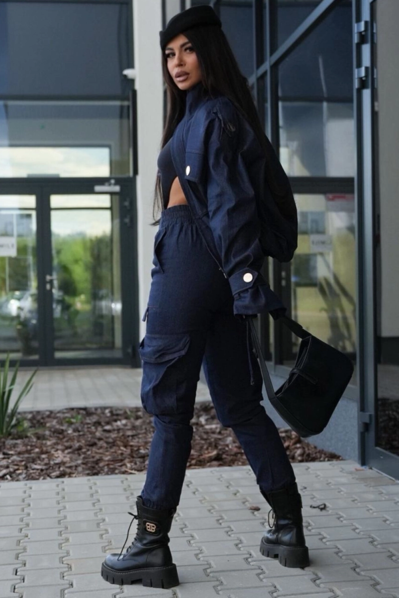 Spodnie bojówki ADDICT DENIM Lavestino jeansowe