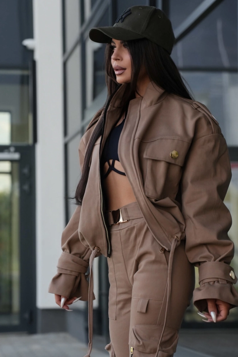 Spodnie bojówki ADDICT DENIM Lavestino cappuccino