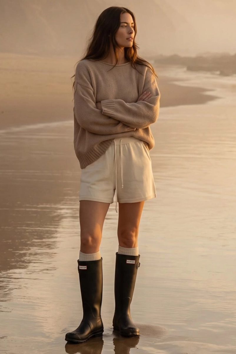 Sweter z alpaka Sandy Yarn beżowy