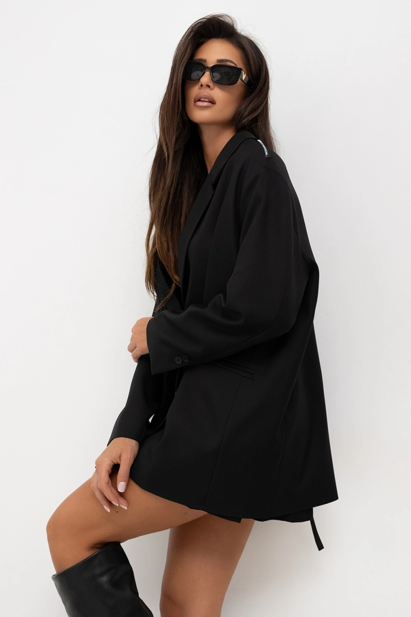 Marynarka Open Back Tie Miss City Official czarna