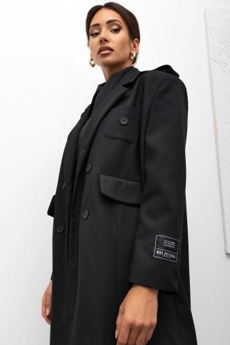 Płaszcz Classic Trench Miss City Official czarny