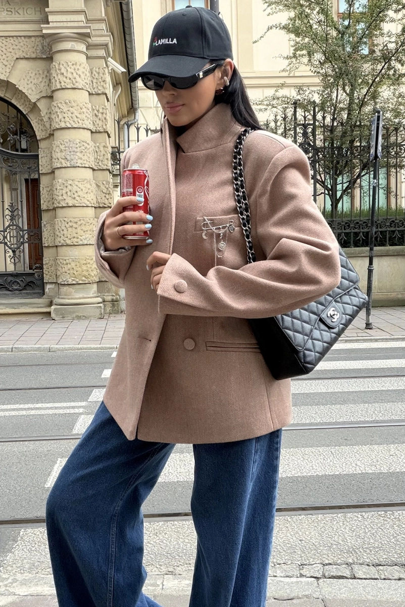 Marynarka płaszcz premium La Milla beżowa