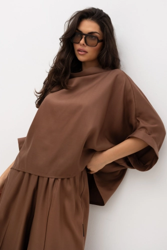 Bluzka Kimono Miss City Official jasno brązowa