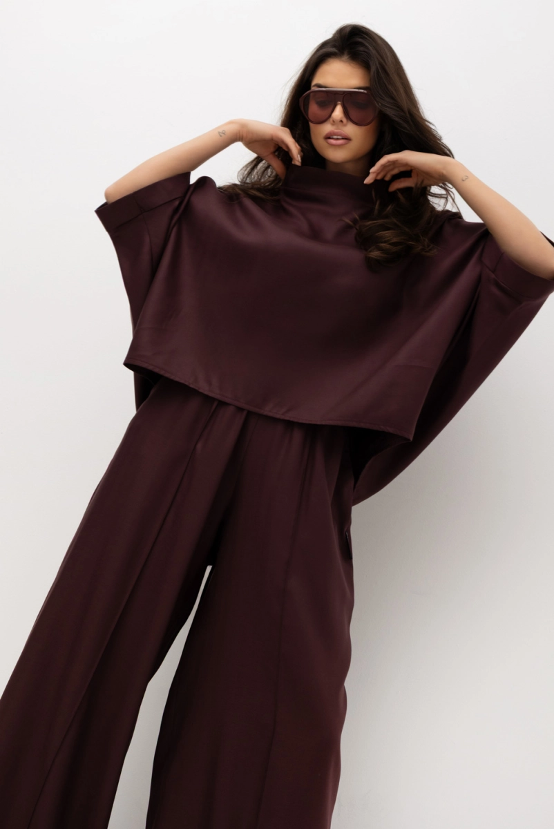 Bluzka Kimono Miss City Official śliwkowa