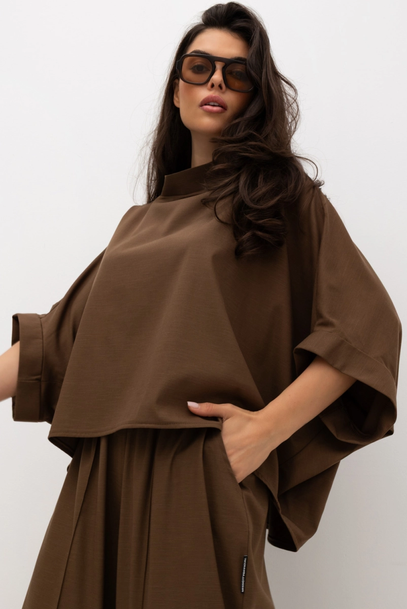 Bluzka Kimono Miss City Official brązowa