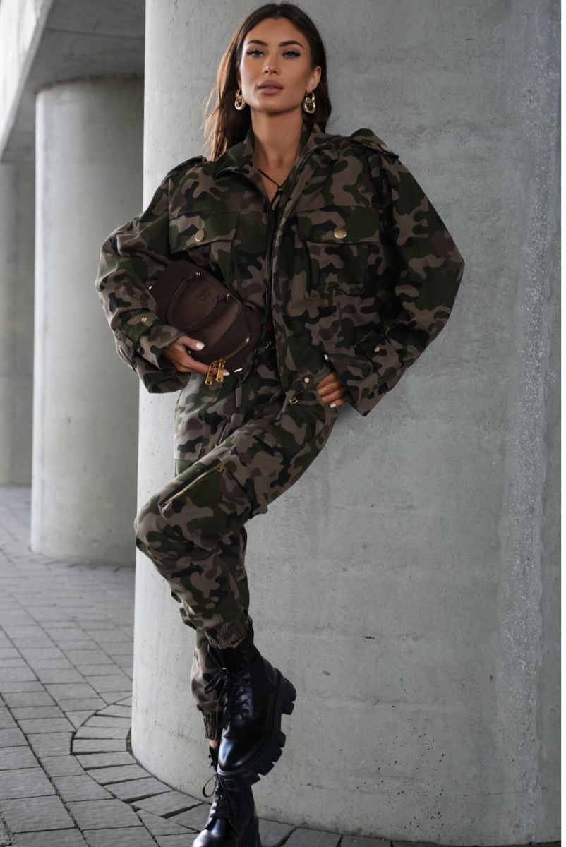 Spodnie bojówki ADDICT Military moro Lavestino khaki 