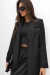 Marynarka z wydłużonym kołnierzem Black Velvet Miss City Official czarna