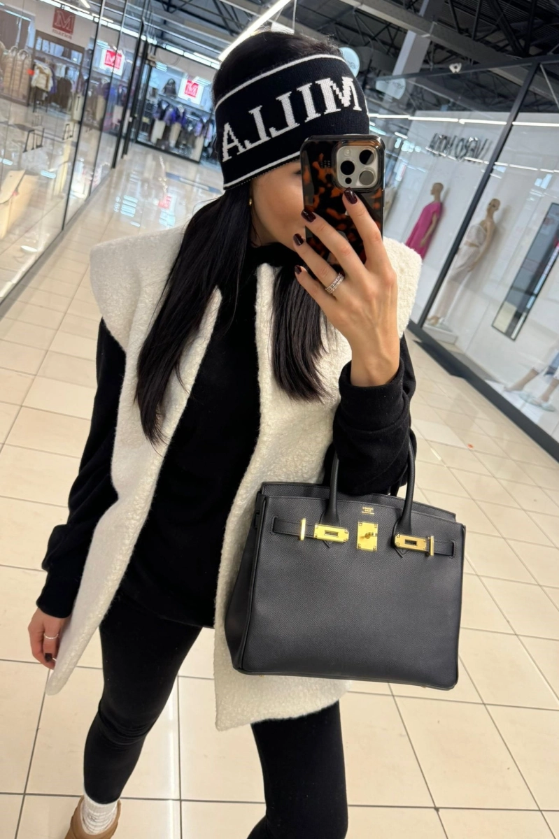 Opaska z logo Lamilla czarna w Selavifashion.pl
