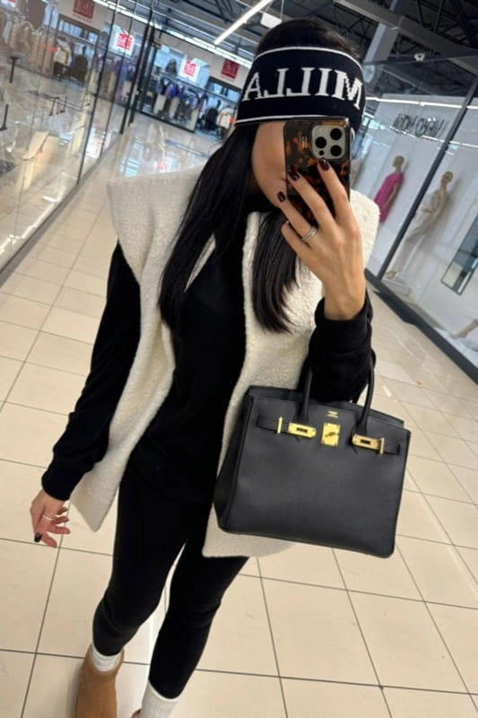 Opaska z logo Lamilla czarna w Selavifashion.pl