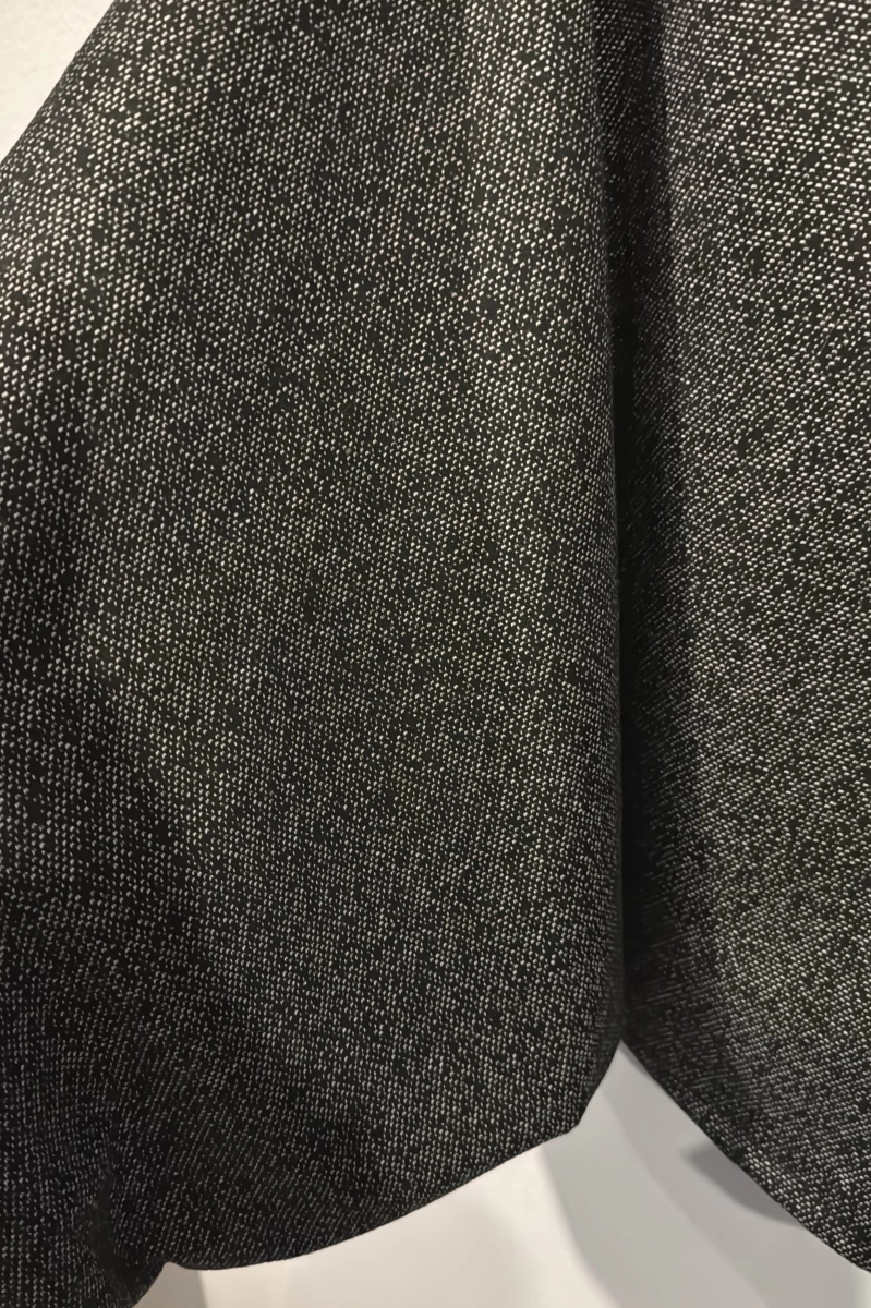 Komplet bluzka kimono i spodnie melanż grafitowy